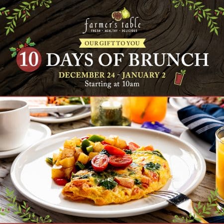 10 Days of brunch at Farmer's Table